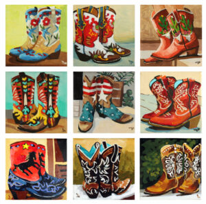 9 boot paintings
